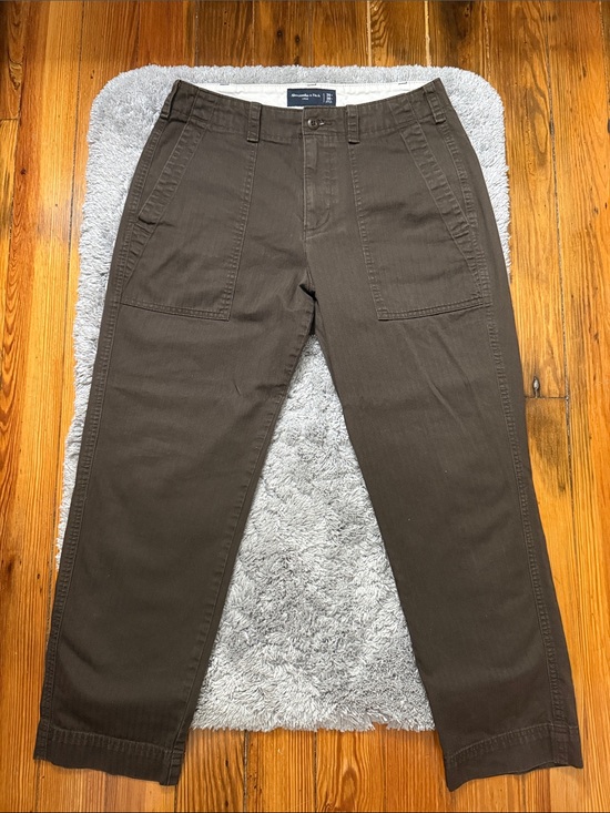 Abercrombie & Fitch Other - Abercrombie & Fitch Loose Chino Pants Dark Brown 100% Cotton 30x30